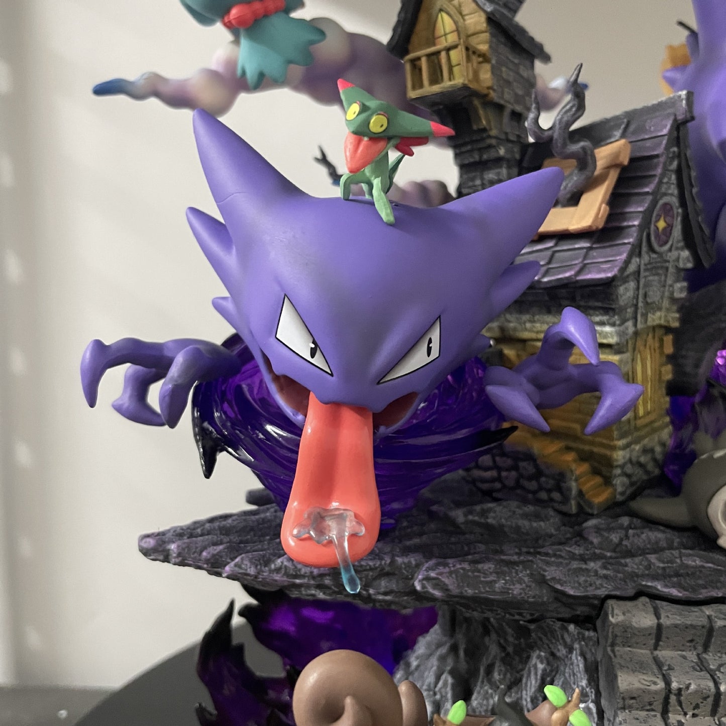 AJEGG Ghost Gengar Ghost Type Pokemon Pet Anime Trend GK Large Figure Model