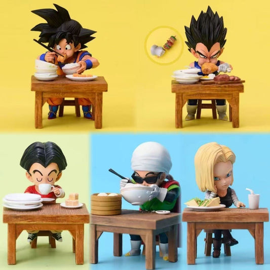 Dragon Ball GK Vegeta Eating Rice Figure - Goku Dining Scene Model Birthday Gift