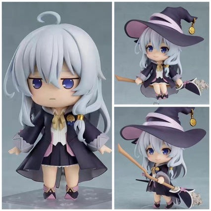 Anime Q Version Nendoroid 1878 Wandering Witch Elaina Interchangeable Face Figure Model