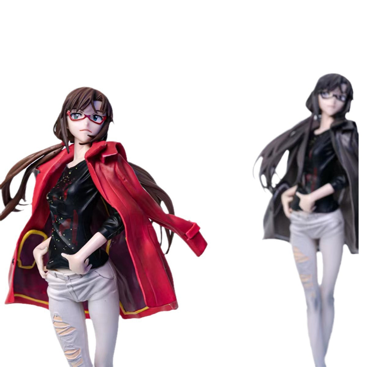 Evangelion Asuka Langley Shikinami Mari Makinami Girl Figure Anime Game Statue