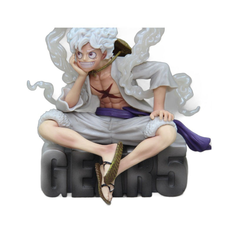 One Piece Nika Luffy GK Sun God Gear 5 B-HS Sitting Model Figure Boxed