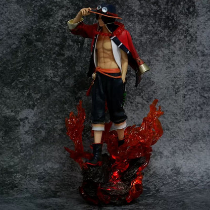 One Piece One Hundred Returns to the Sea National Style Ace Limited GK Anime Model Figure Statue
