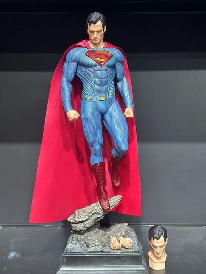 DC Justice League Man of Steel Superman GK Statue Figure Fashion Model Ornament