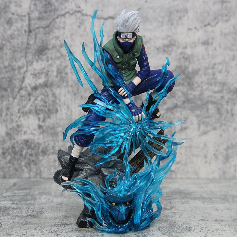 Naruto Ten Years Hundred Ninja Kakashi Might Guy Night Guy Obito Uchiha Anime Figure Model