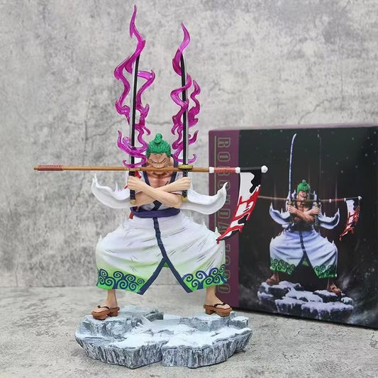 One Piece Onigashima Hell Oni Slash Zoro Three Sword Style Death Scythe Boxed Figure