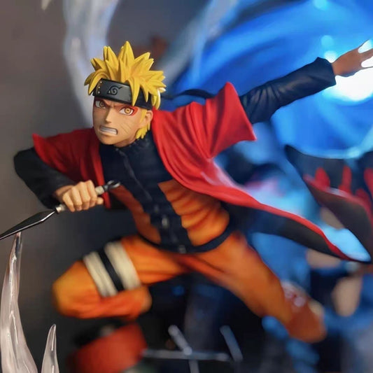 New Hot Naruto Series Flowing Wind Naruto Uzumaki GK Figure Anime Model Statue