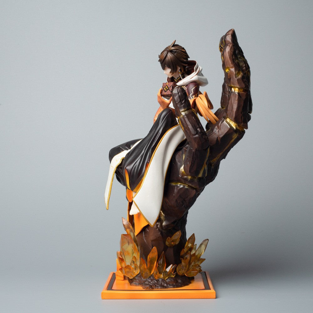 Game Merch GK Zhongli Dust Lord Rex Lapis Figure Model Ornament