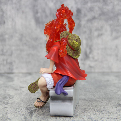 One Piece Nika Luffy GK Sun God Gear 5 B-HS Sitting Model Figure Boxed