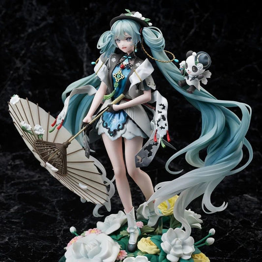 New Panda Hatsune Miku Dorothy 2D Anime Girl GK Figure Gift