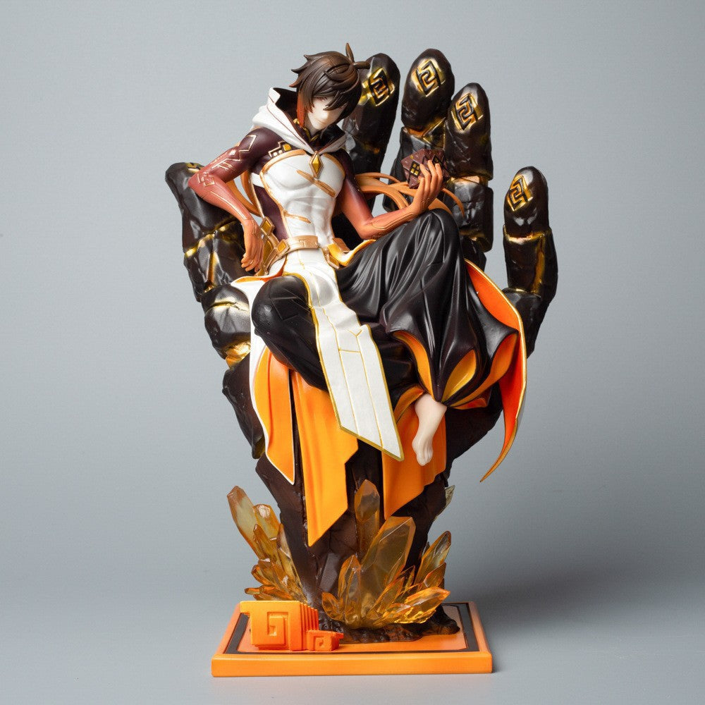 Game Merch GK Zhongli Dust Lord Rex Lapis Figure Model Ornament