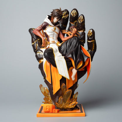 Game Merch GK Zhongli Dust Lord Rex Lapis Figure Model Ornament