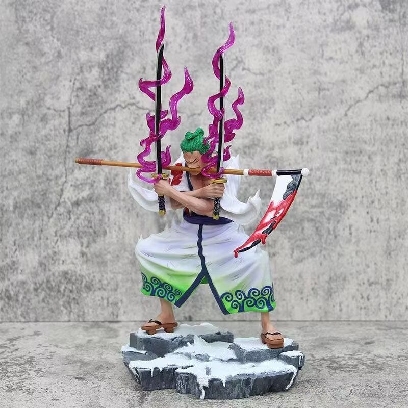 One Piece Onigashima Hell Oni Slash Zoro Three Sword Style Death Scythe Boxed Figure