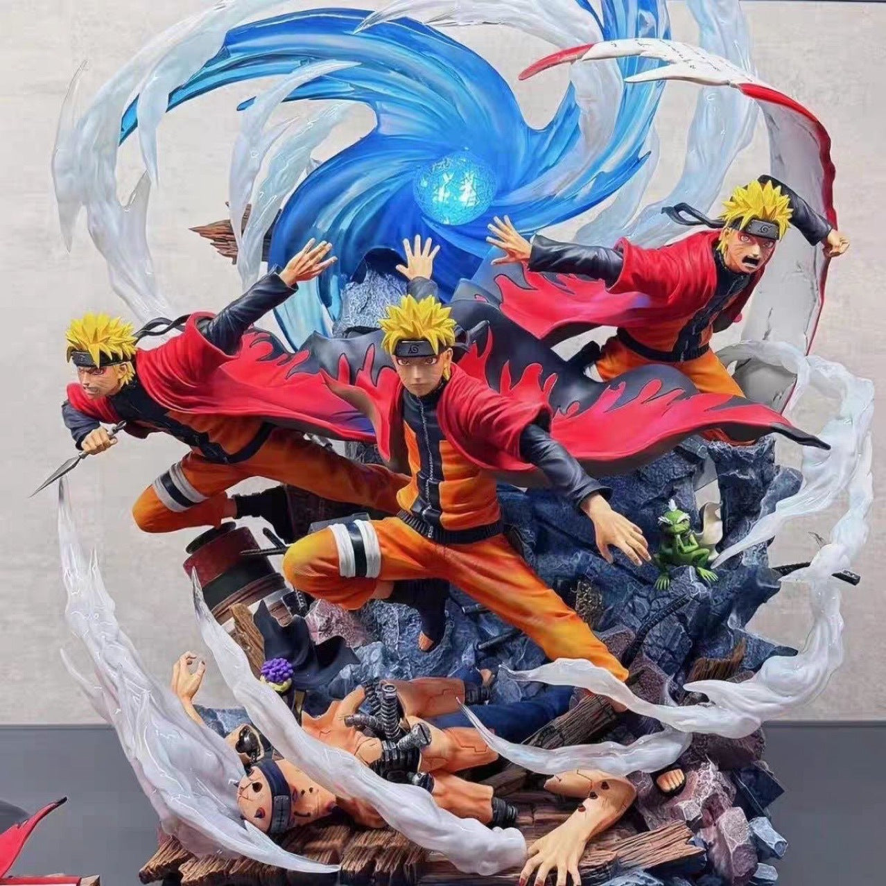 New Hot Naruto Series Flowing Wind Naruto Uzumaki GK Figure Anime Model Statue