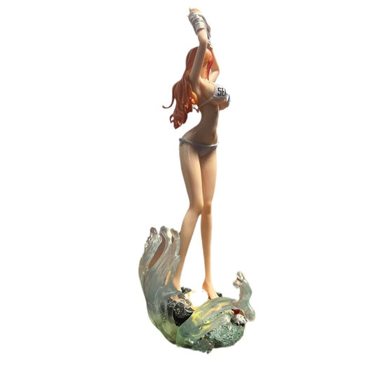 One Piece Nami Swimsuit Figure, Anime Collectible Toy, Desktop Display Model