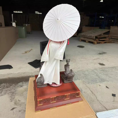 SH In Stock Naruto Kimono Hinata Figure Model Female Sculpture GK Kimono Premium Desktop Statue Ornament