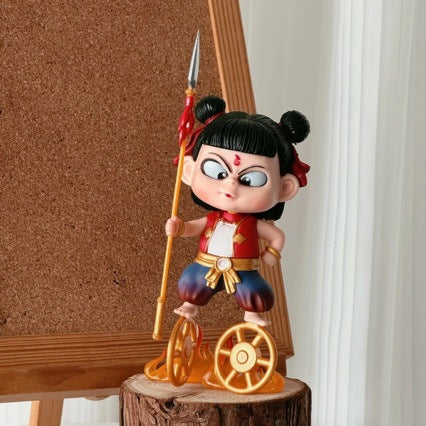 Nezha Expression Face-Changing Demon Child Cosplay Trendy Toy Desktop Ornament Gift