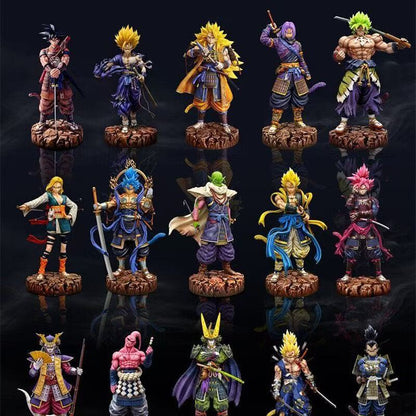 Dragon Ball Samurai Young Gohan Trunks Majin Vegeta Piccolo Gogeta Cell Figure