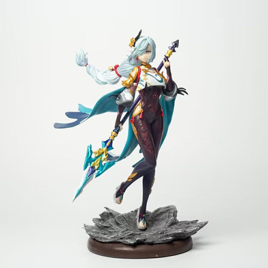 Game Related GK Shenhe Solitary Recluse Cryo Support Figure Model