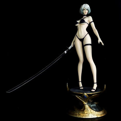 NieR:Automata Cool Bear Swimsuit 2B Double Head Sculpt Figure Model