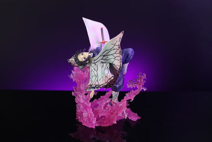 Demon Slayer GK Bloodthirsty Nezuko Flying Pose Butterfly Shinobu Scene Anime Figure Model Desktop