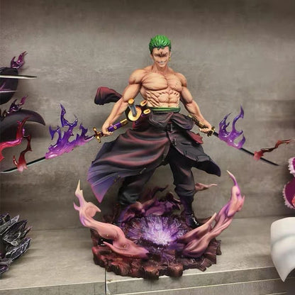 LY Mountain Hell Zoro One Piece Anime Figure Desktop Decoration Statue