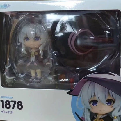 Anime Q Version Nendoroid 1878 Wandering Witch Elaina Interchangeable Face Figure Model