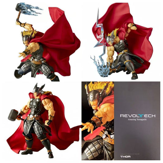 Kaiyodo Ko Thunder God Thor Amazing Yamaguchi Revoltech Marvel Action Figure Model