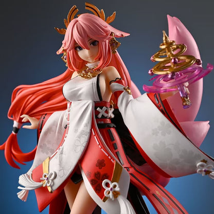Genshin Impact Yae Miko Figure, Fox Form, Shrine, GK Model