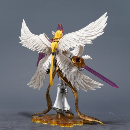 Anime WarGreymon Omnimon HolyAngemon Figure Model Statue Desktop Ornament