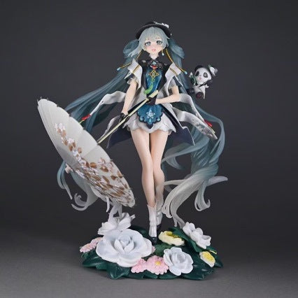 Panda Hatsune Miku Princess Future Bishoujo Anime Trend Desktop Birthday Gift GK Figure Statue