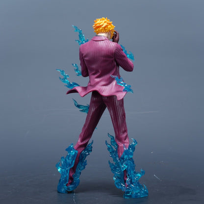 LK New Single Character Tenkai Sanji 24cm One Piece GK Figure Model Statue