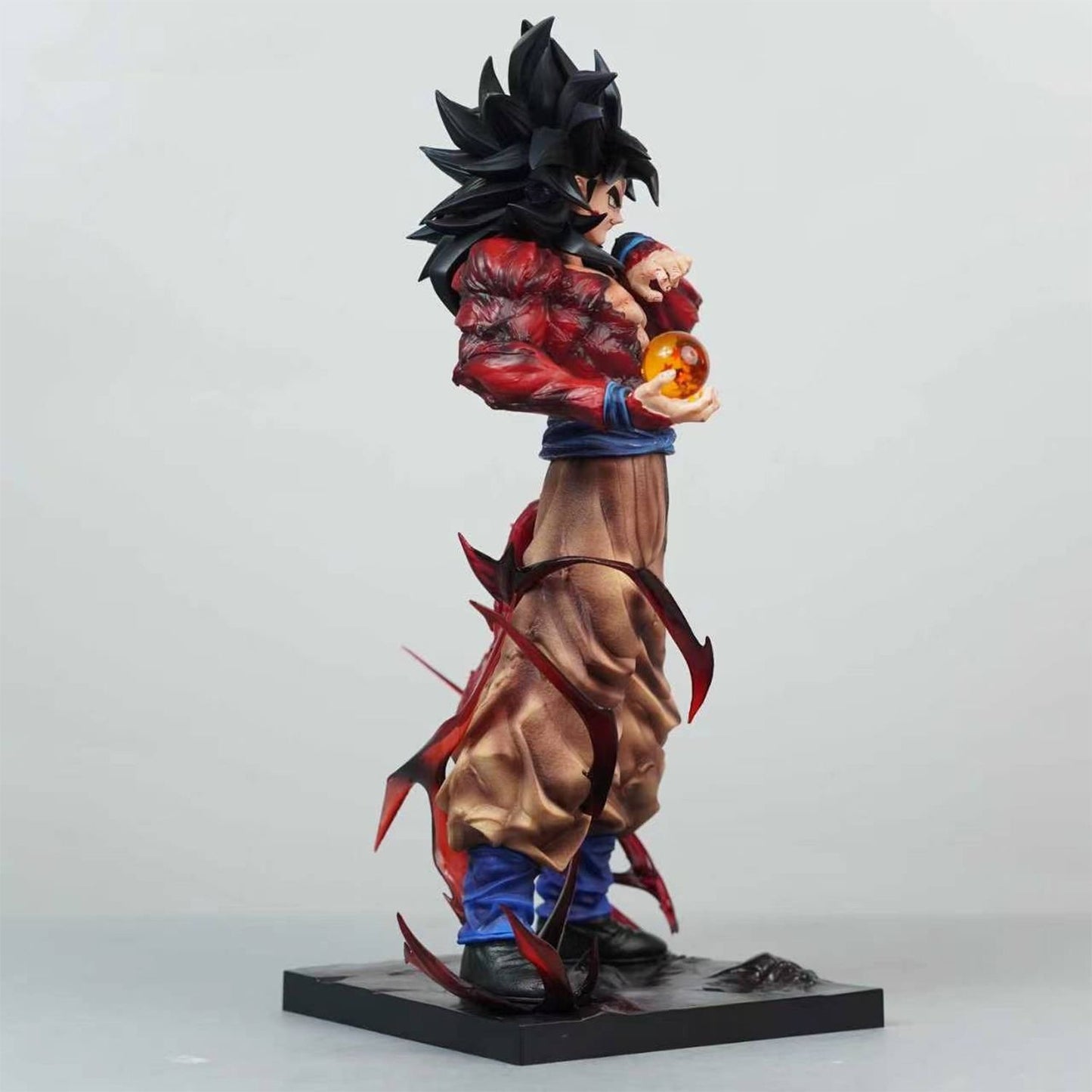 LK Dragon Ball Super Saiyan 4 Goku GK Figure High Restoration Battle Damage Scene