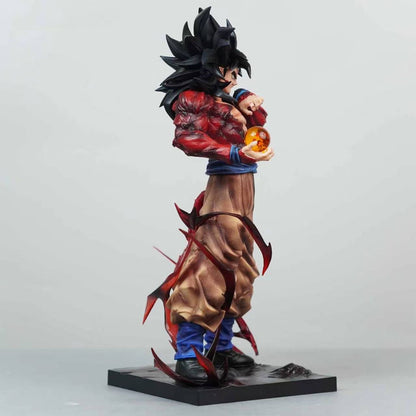 LK Dragon Ball Super Saiyan 4 Goku GK Figure High Restoration Battle Damage Scene