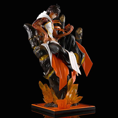 Game Merch GK Zhongli Dust Lord Rex Lapis Figure Model Ornament