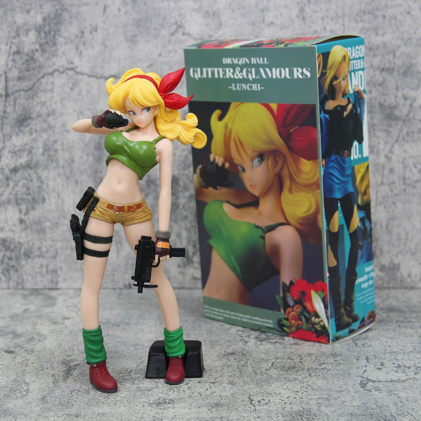 LL Dragon Ball Series Blonde Launch Figure Adventure Standing Pose Anime Model