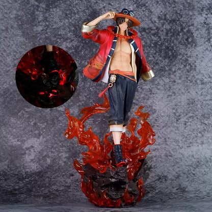 One Piece One Hundred Returns to the Sea National Style Ace Limited GK Anime Model Figure Statue