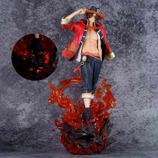 One Piece One Hundred Returns to the Sea National Style Ace Limited GK Anime Model Figure Statue