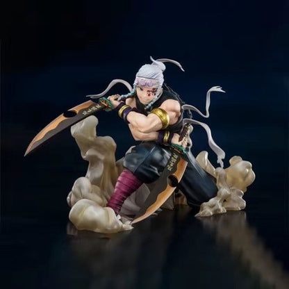 Demon Slayer Figure - Upper Moon Three Akaza, Tengen Uzui, Nezuko, Zenitsu - Anime Figure