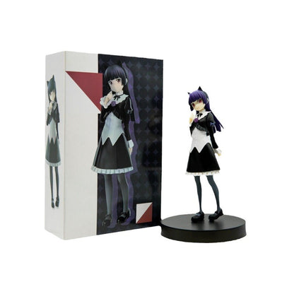 Black Cat Pup Kuroneko Figure Anime Cute Girl Model Decor