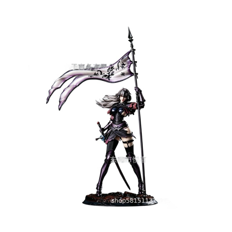 Raven Black Jeanne d'Arc Saint 2D Anime Girl Figure Model Statue Decoration Gift