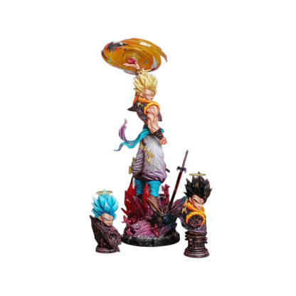 Dragon Ball GK Yunqi Gogeta Triple Head Sculpt Anime Model Statue JT Figure