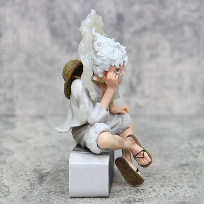 One Piece Nika Luffy GK Sun God Gear 5 B-HS Sitting Model Figure Boxed