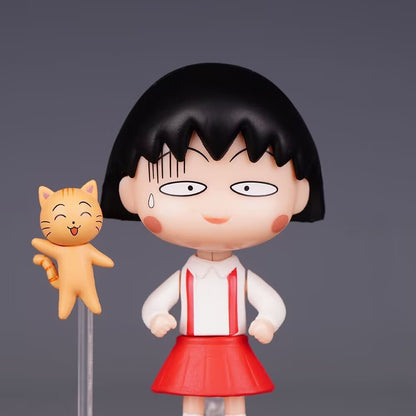 Chibi Maruko Chan 1500 Maruko Q Version Clay Movable Face Change Doll Boxed