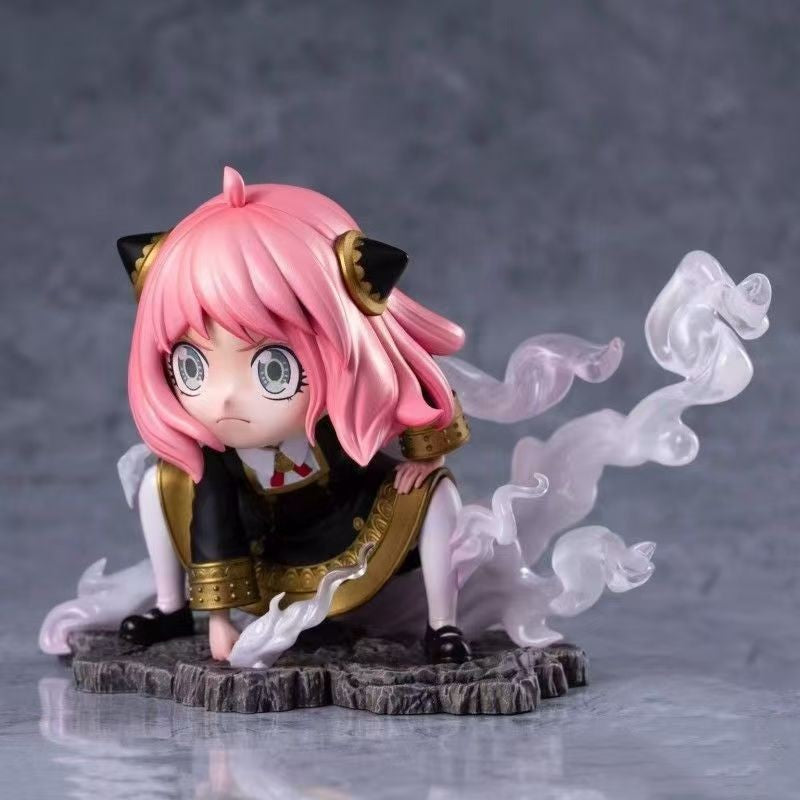Spy x Family Anya Cosplay Luffy Gear Second Luffy Figure Anime Desktop Ornament
