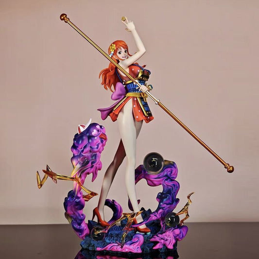 LX Ghost Island Swordsman Nami One Piece Resonance GK Figure Desktop Model
