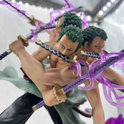 HH One Piece - Nine Sword Style Zoro - Ashura Three Heads Six Arms - Interchangeable Head Figure