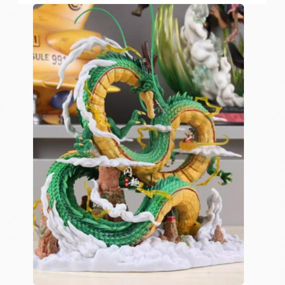 DX Dragon Ball GK YOYO Shenron & Young Goku Wishing Dragon Statue Anime Figure Model