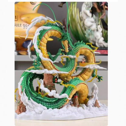 DX Dragon Ball GK YOYO Shenron & Young Goku Wishing Dragon Statue Anime Figure Model