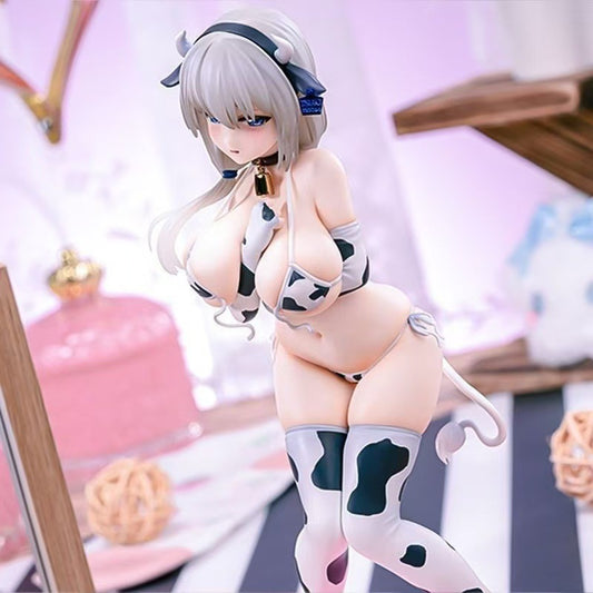 Uzaki-chan Cow Model Figure Anime Girl Computer Case Decoration Bed Hand Figure Swimsuit