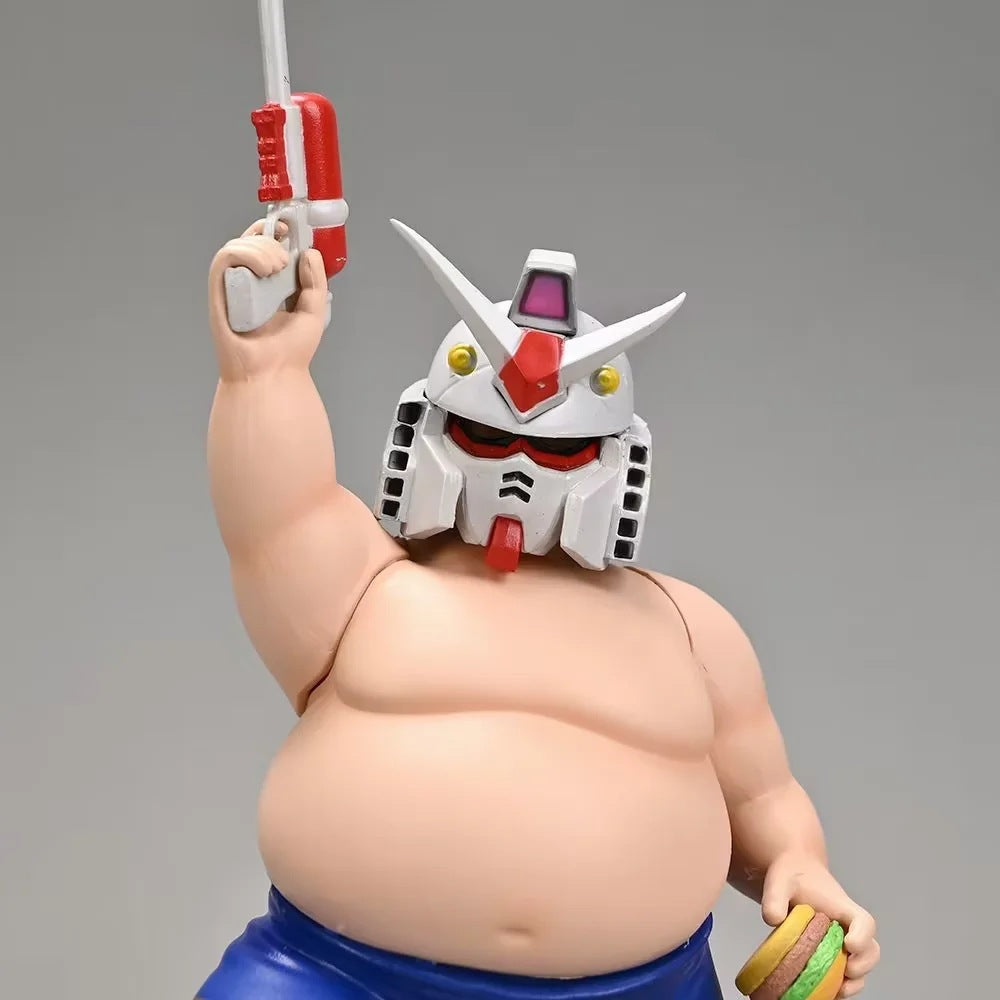 Big Muscle Protein Powder Fat Guy Surfing Origin Glowing Eyes Model Boxed Figure